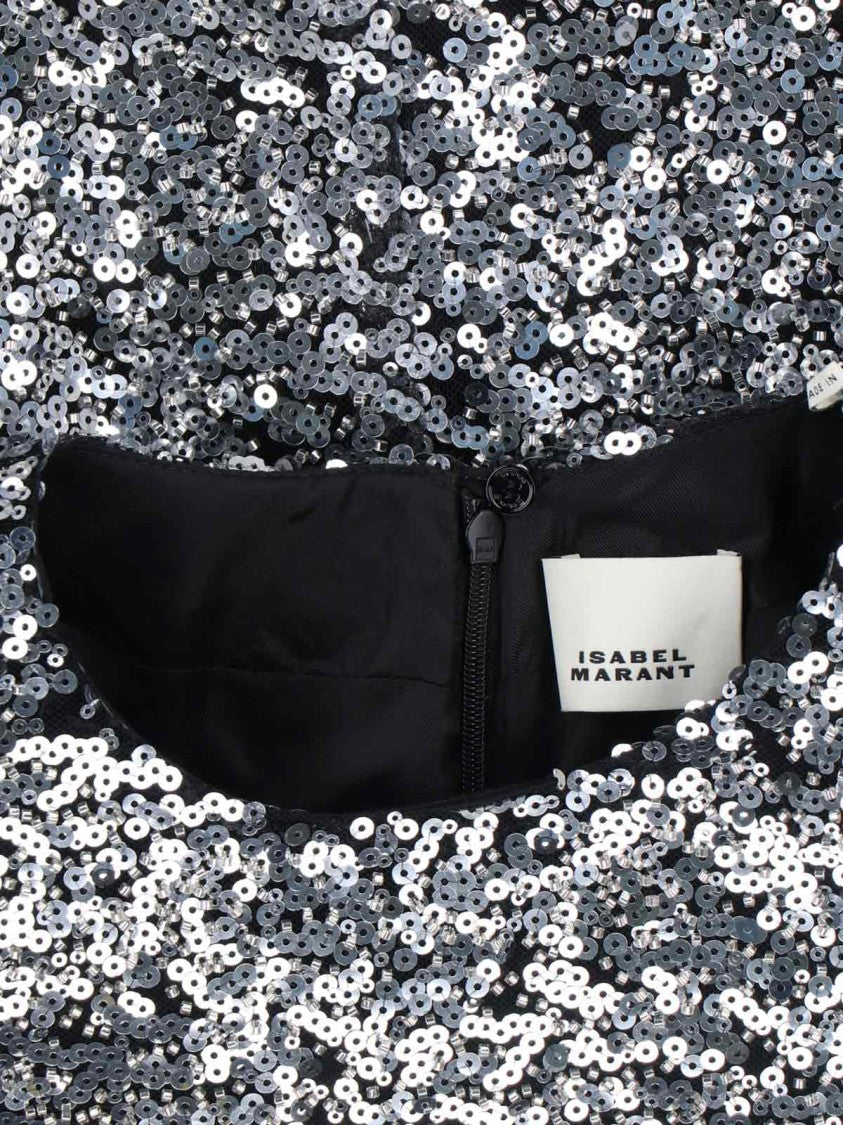 Isabel Marant Sleek Silver Top With Minimalist Design And Modern Silhouette