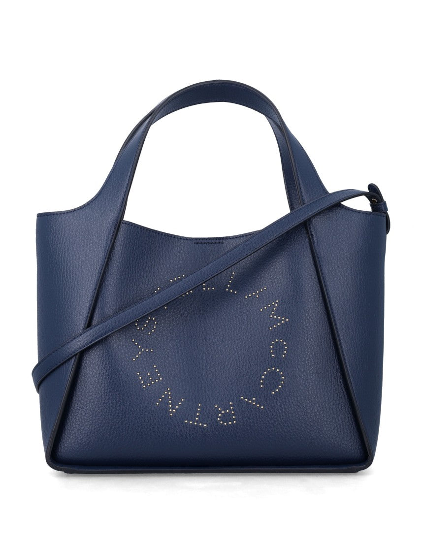 Stella Mccartney Trapezoidal Crossbody Tote With Perforated Design