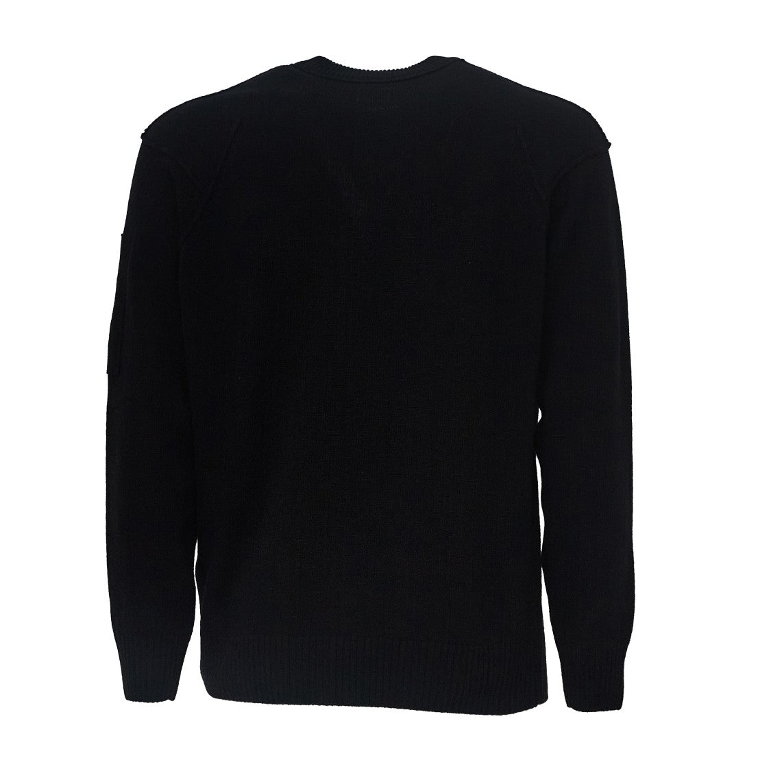 C.P. Company Lambswool Crewneck Sweater With Iconic Lens Detail