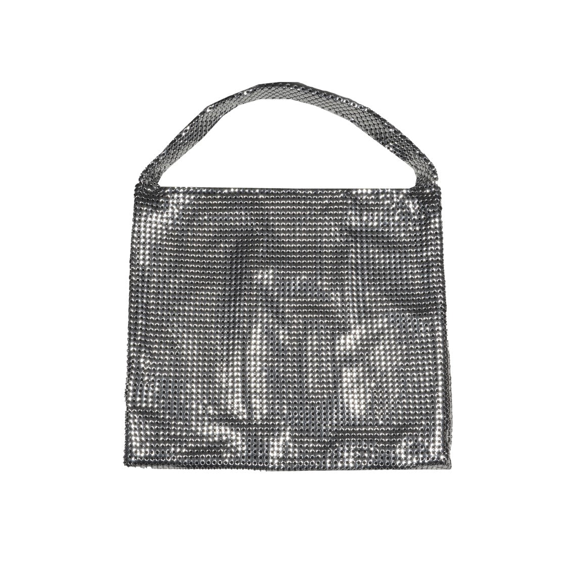 Rabanne Silver Medium Pixel Chain Bag