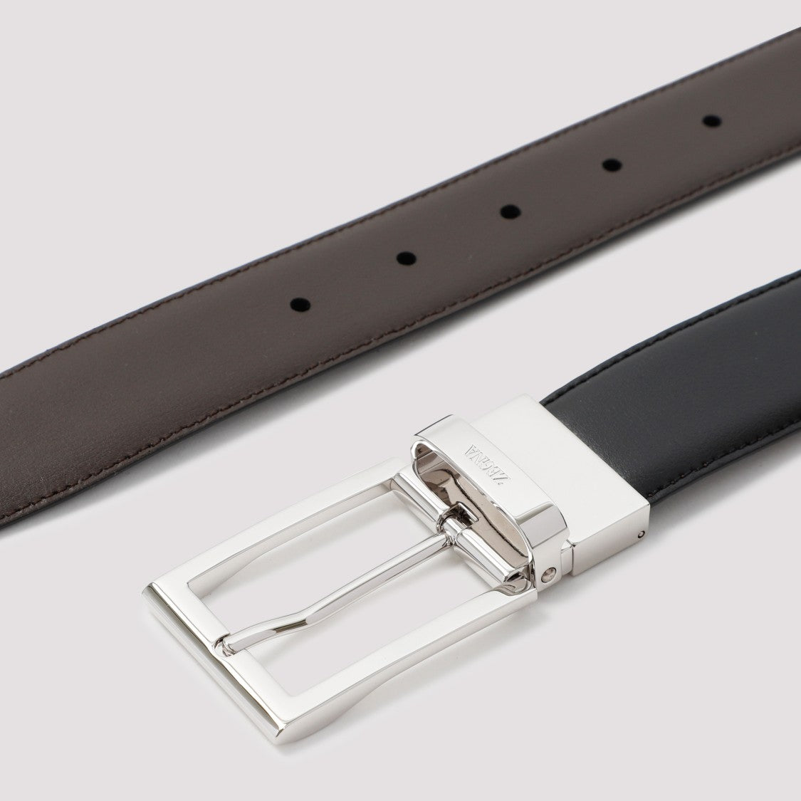 Zegna Black And Brown Reversible Belt