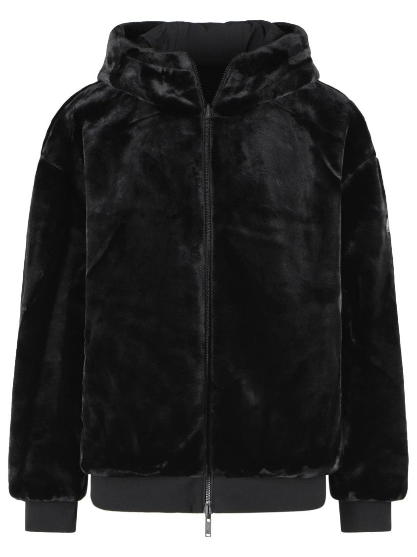 Moose Knuckles 'Bunny' Black Polyester Reversible Jacket