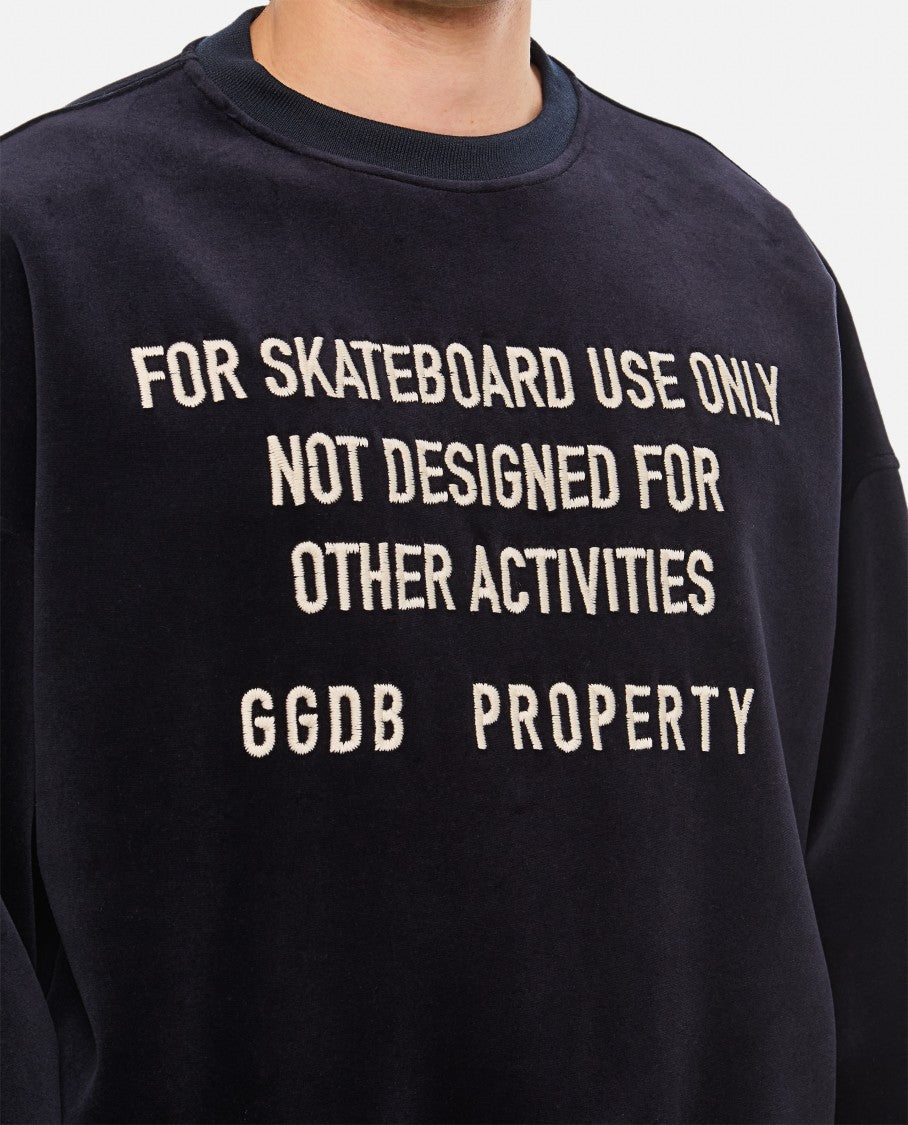 Golden Goose Black Relaxed Fit Crew Neck Sweatshirt