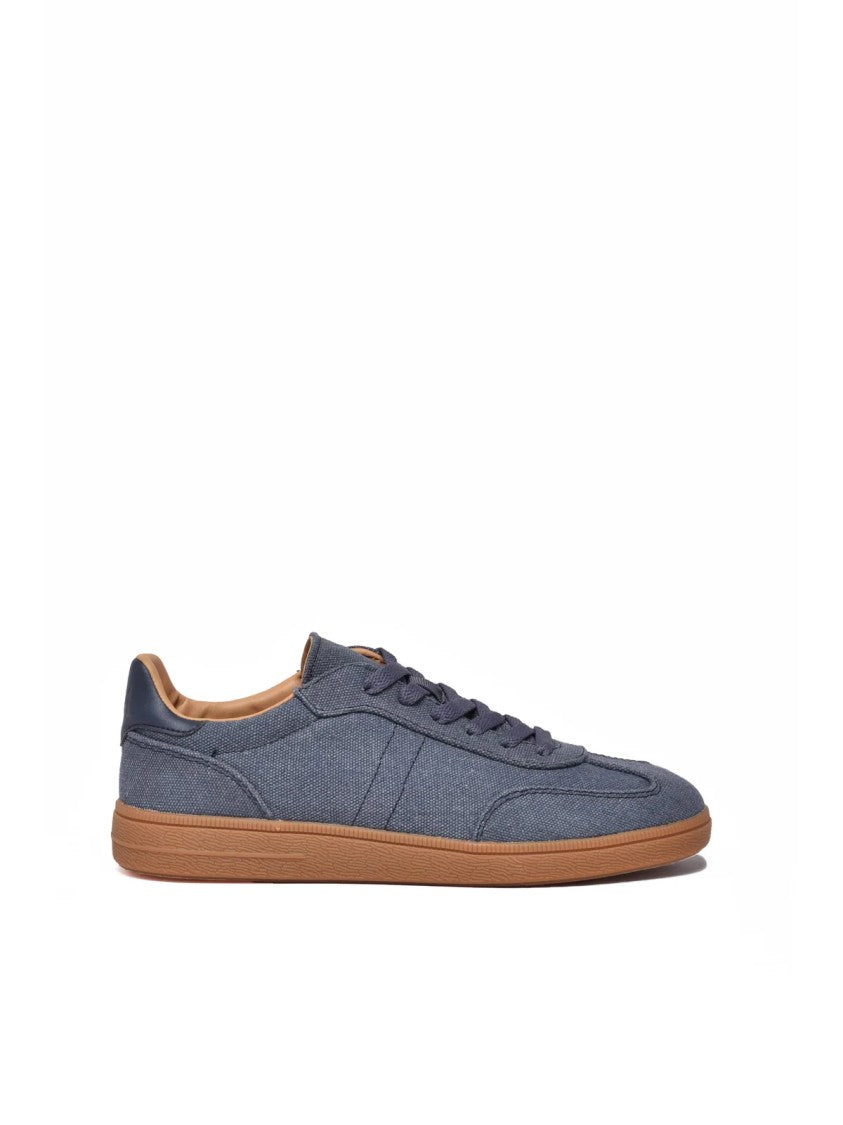 Mm By Max Mara Blue Canvas Rubber Sneakers