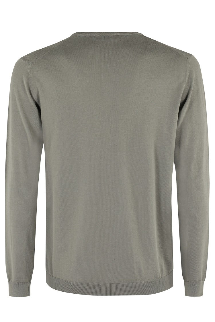 Roberto Collina Crew-Neck Long-Sleeve Cotton Sweater