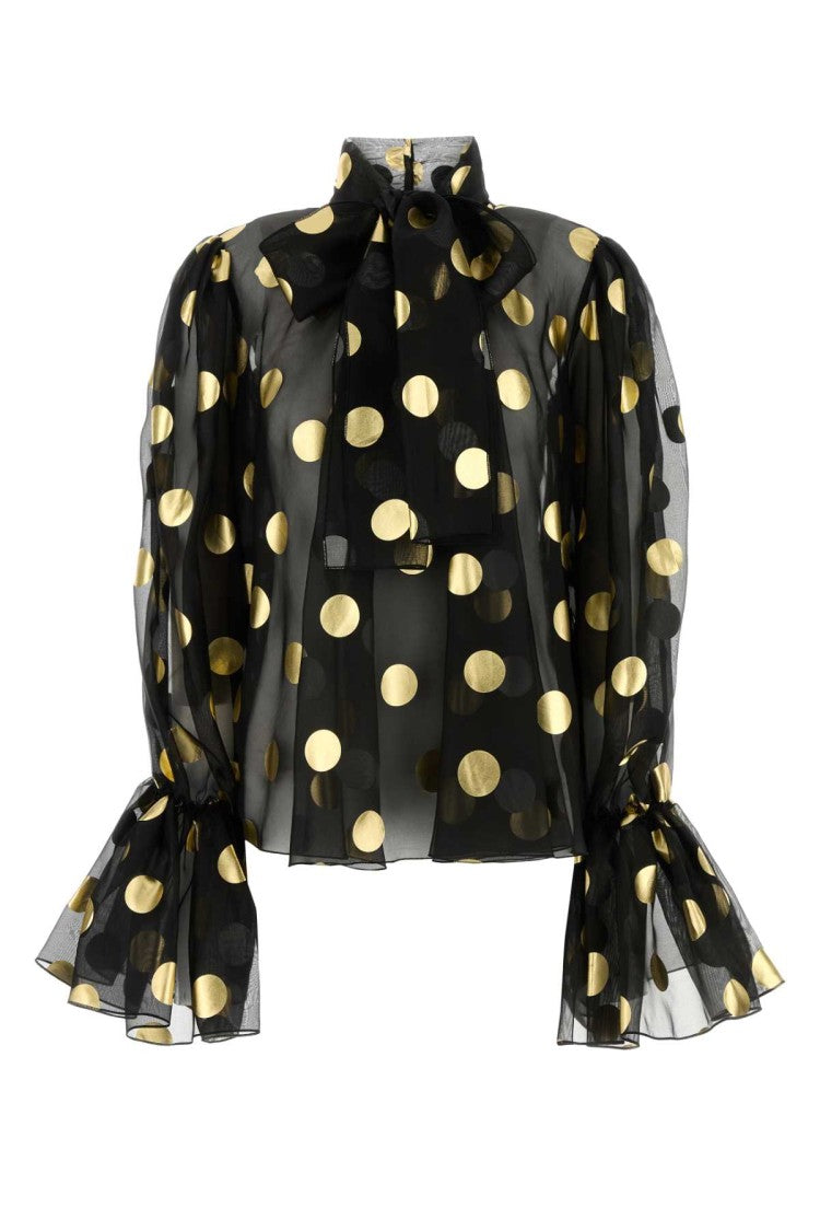 Dolce & Gabbana Printed Organza Blouse