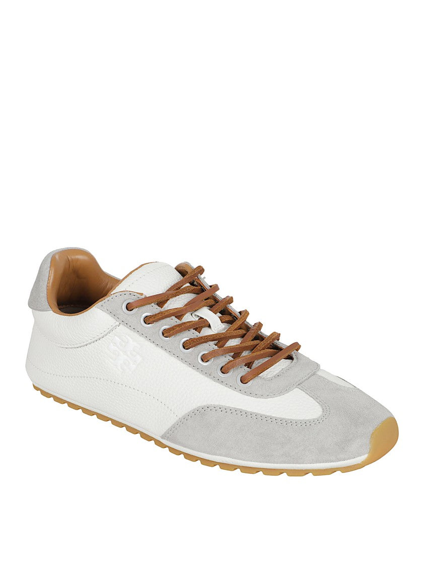 Tory Burch Low-Profile Sneakers With Luxurious Leather And Suede Composition