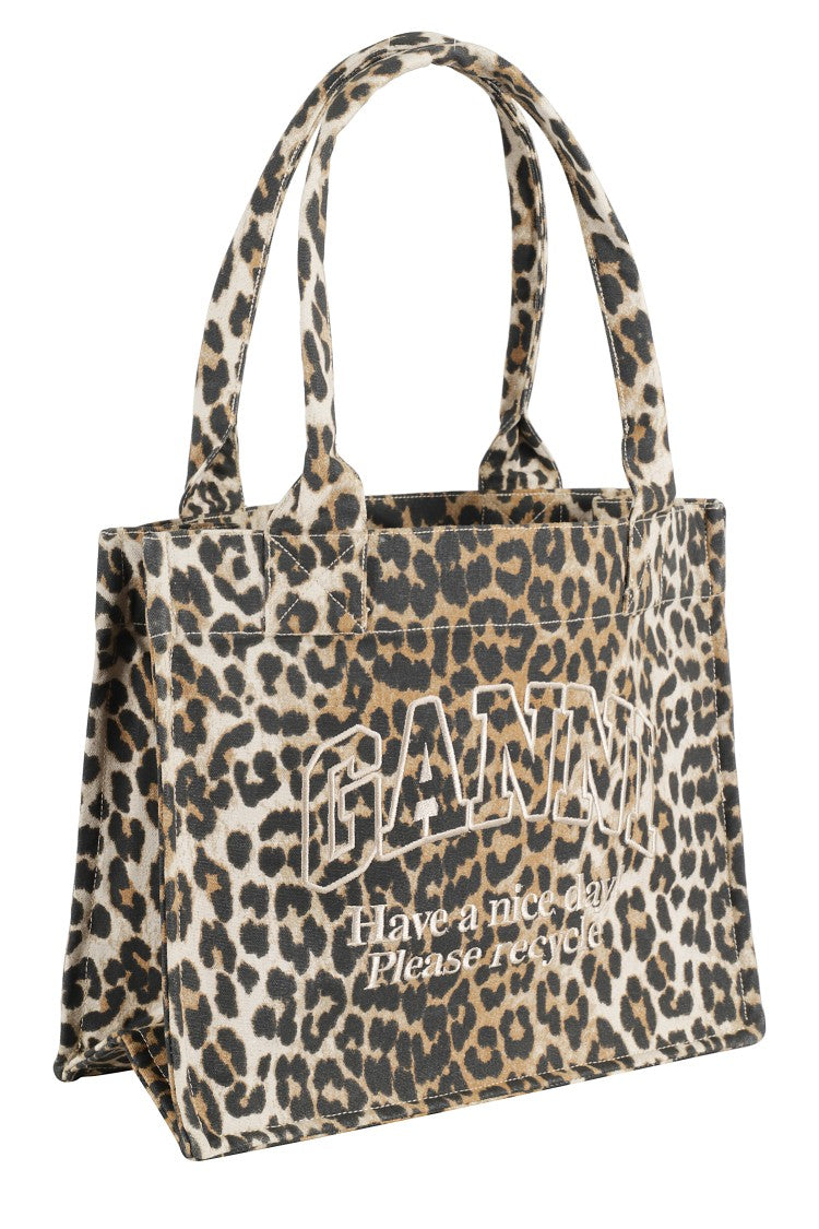 Ganni Pocket Print Large Easy Shopper