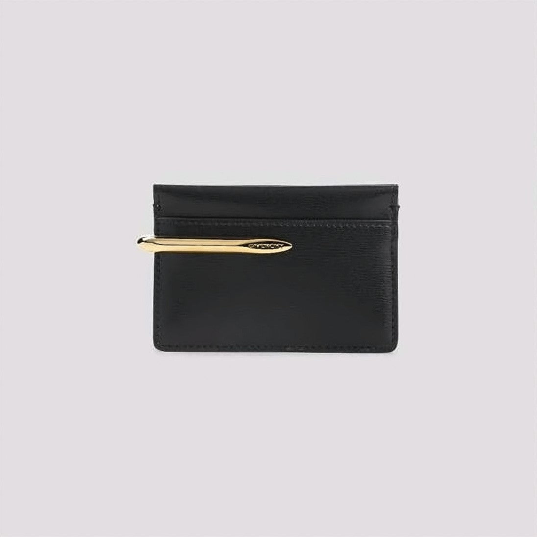 Givenchy Sleek Calf Leather Cardholder With Gold-Tone Accent