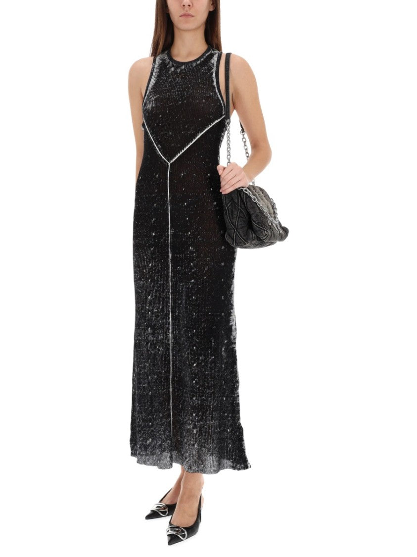 Diesel M-Rab Racerback Textured Midi Dress