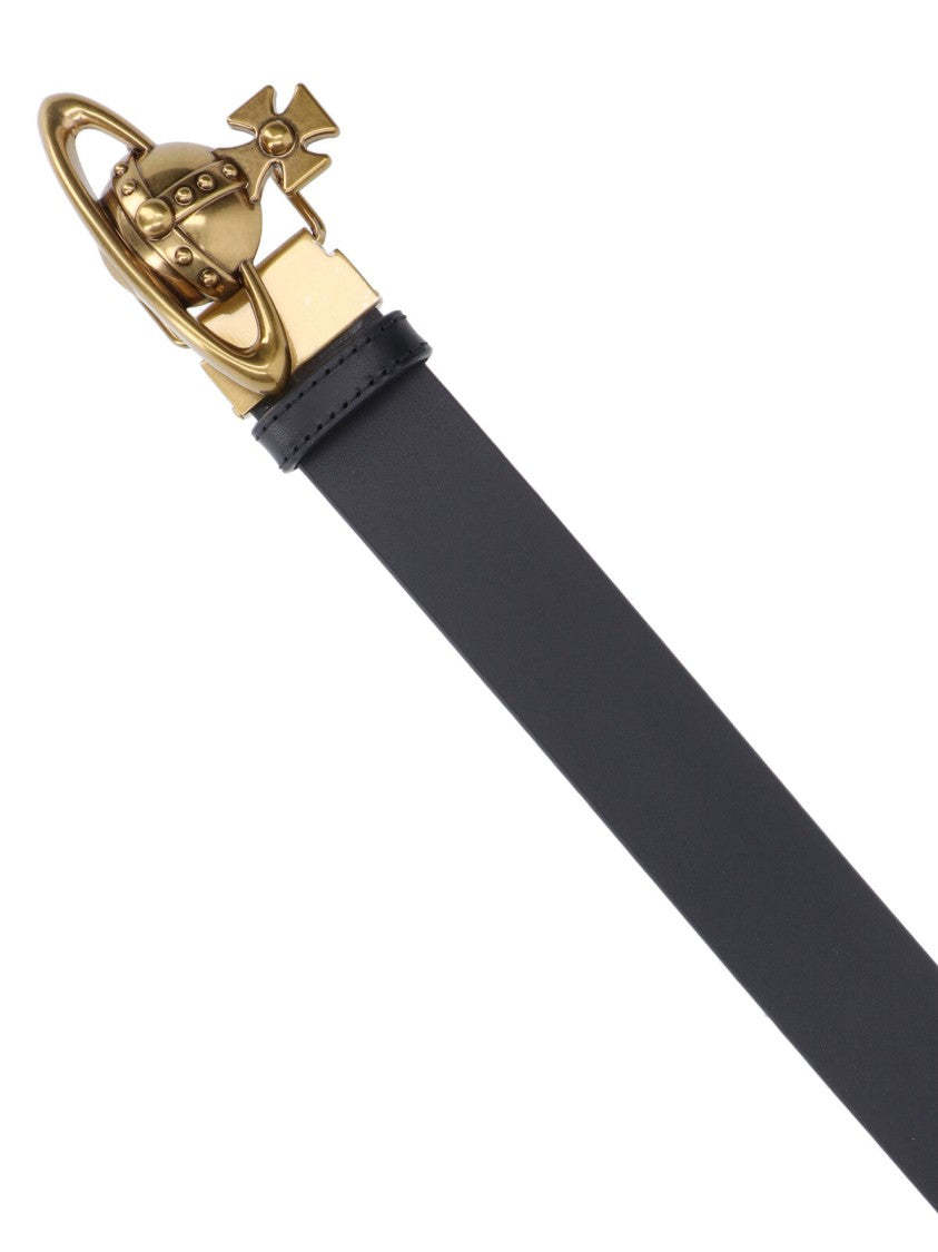 Vivienne Westwood "Orb Buckle" Belt Black