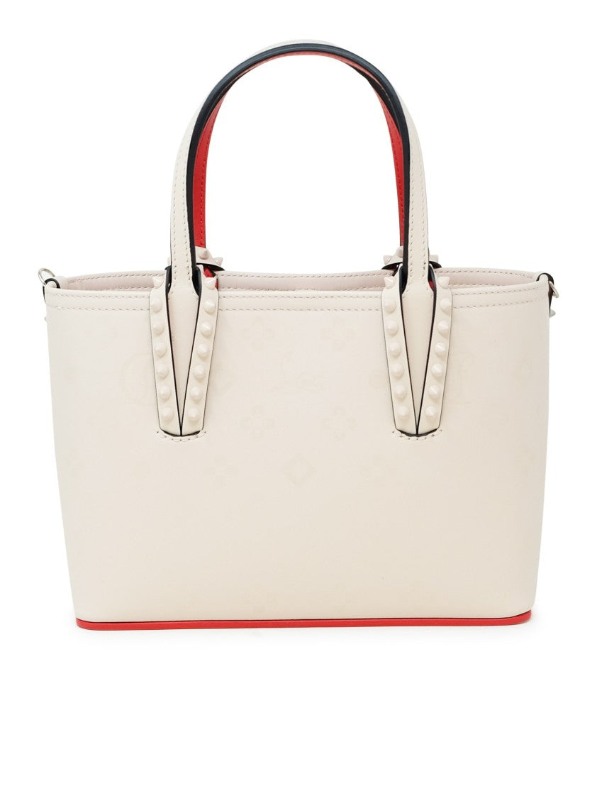 Christian Louboutin Leche Leather Cabata E/W Mini Calf Paris Loubinthesky Print Handbag