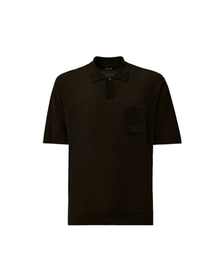 C.P. Company Classic Collar Polo Shirt With Front Chest Pocket