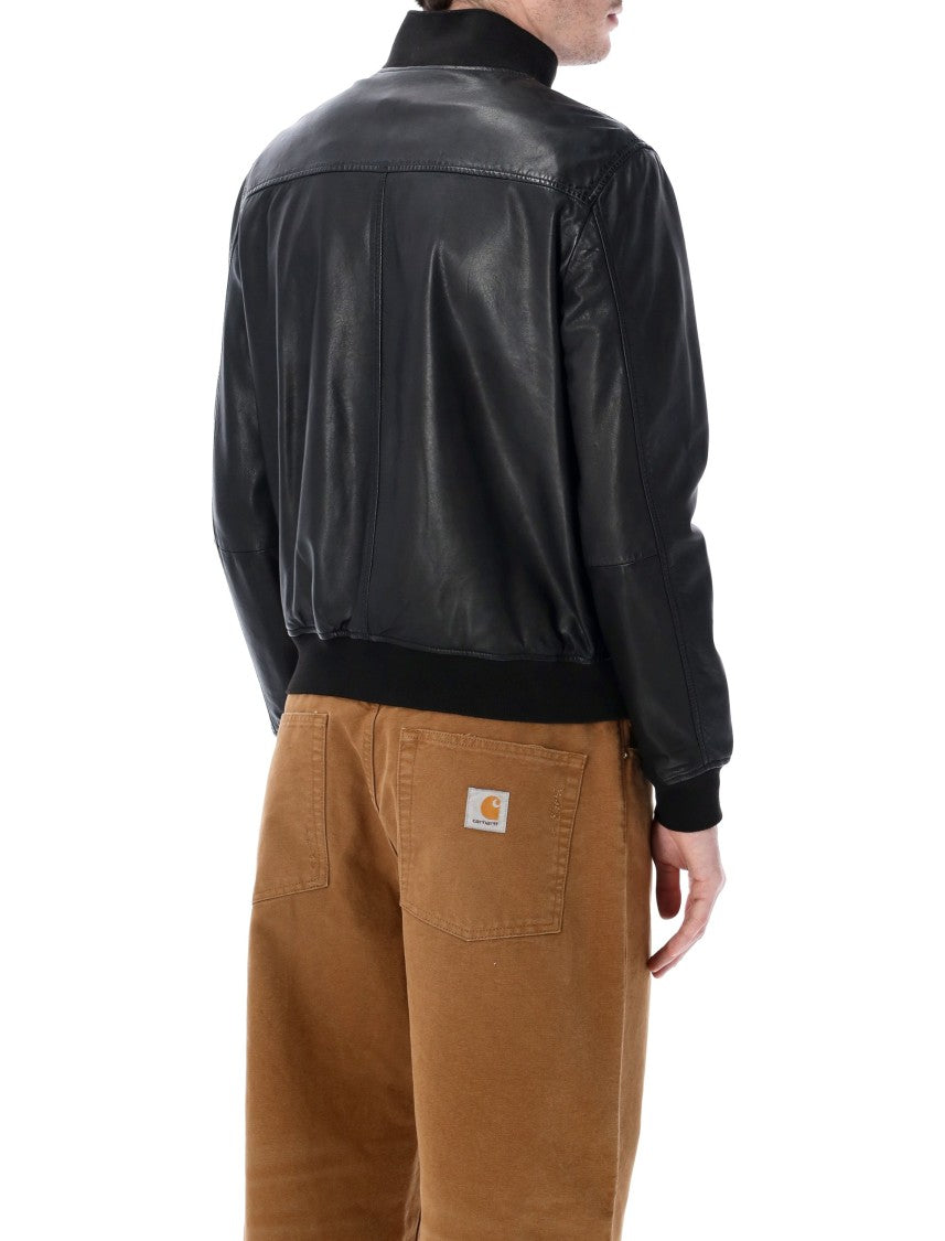 Sword Sword 6.6.44 Leather Bomber Jacket