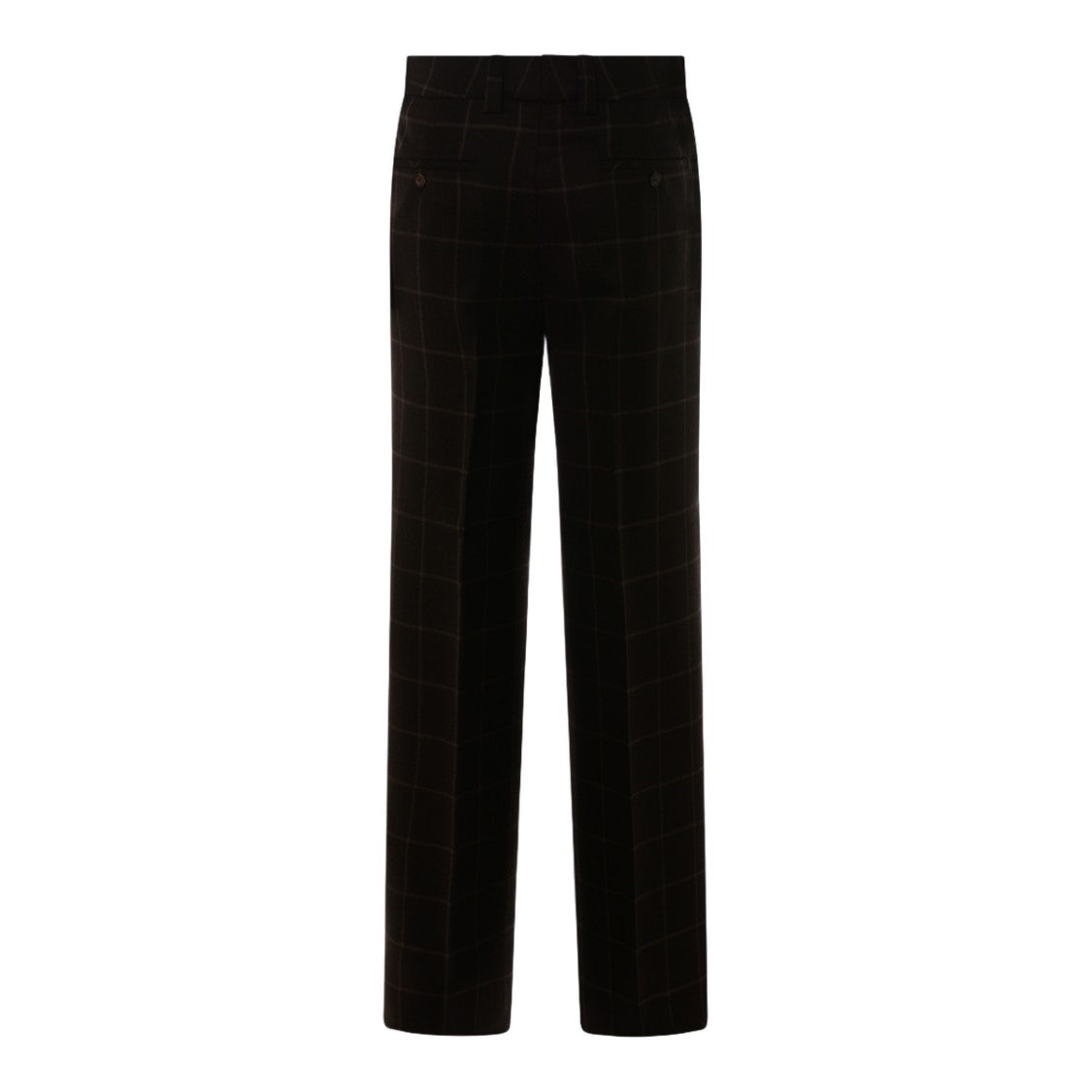 Incotex Straight-Leg Trousers With Subtle Checkered Pattern