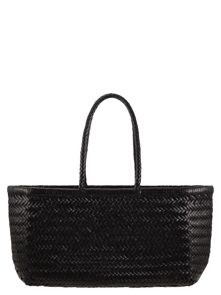 Dragon Bamboo Triple Jump Big - Woven Leather Bag