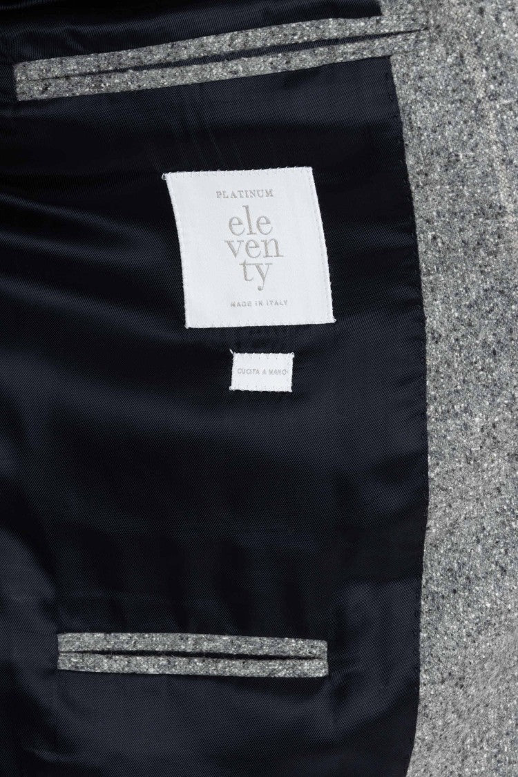 Eleventy Double-Breasted Wool-Silk Pinstripe Suit