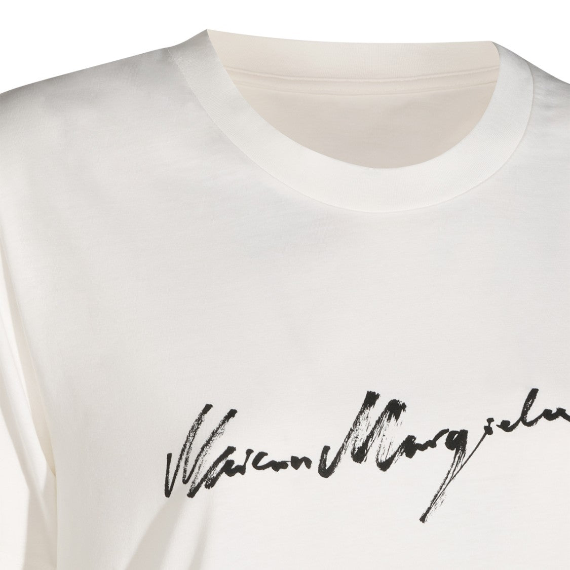 Mm6 By Maison Margiela Cotton T-Shirt With Handwritten Logo Signature