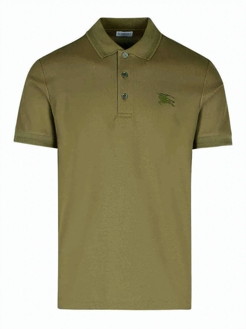 Burberry Tailored Green Cotton Polo Shirt