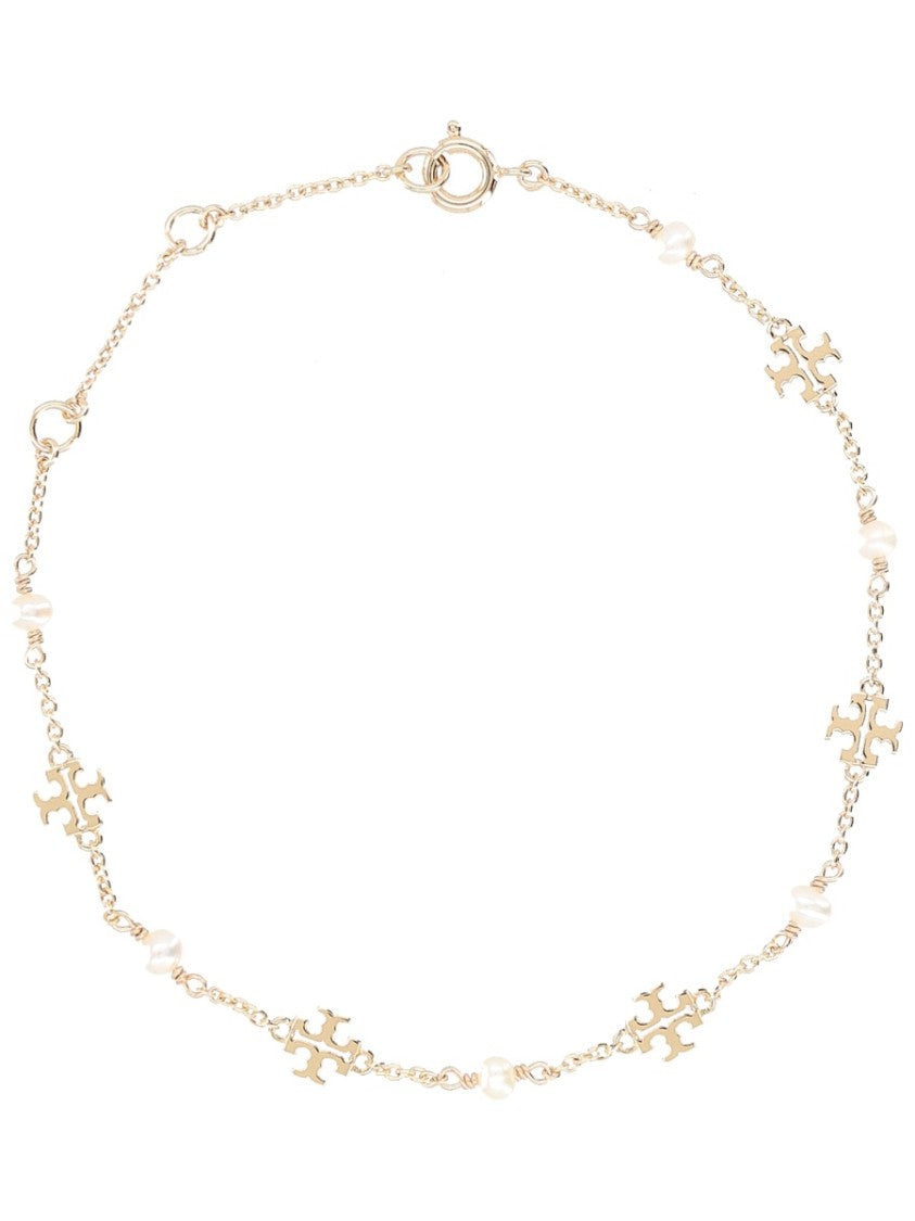 Tory Burch Moondance Brass Cultured Pearl Bracelet