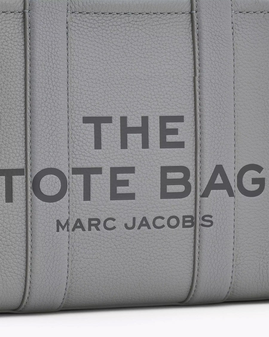 Marc Jacobs The Leather Small Cement Tote Bag