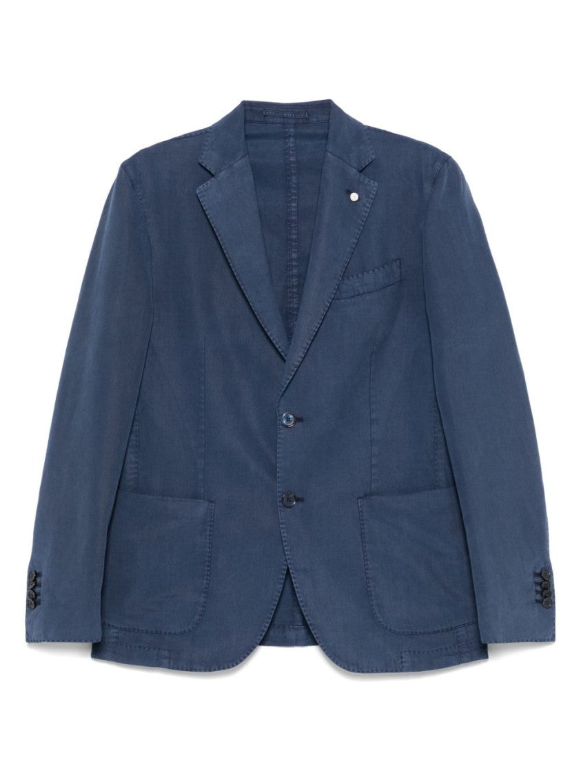 Luigi Bianchi Tailored Single-Breasted Blazer With Classic English Vents