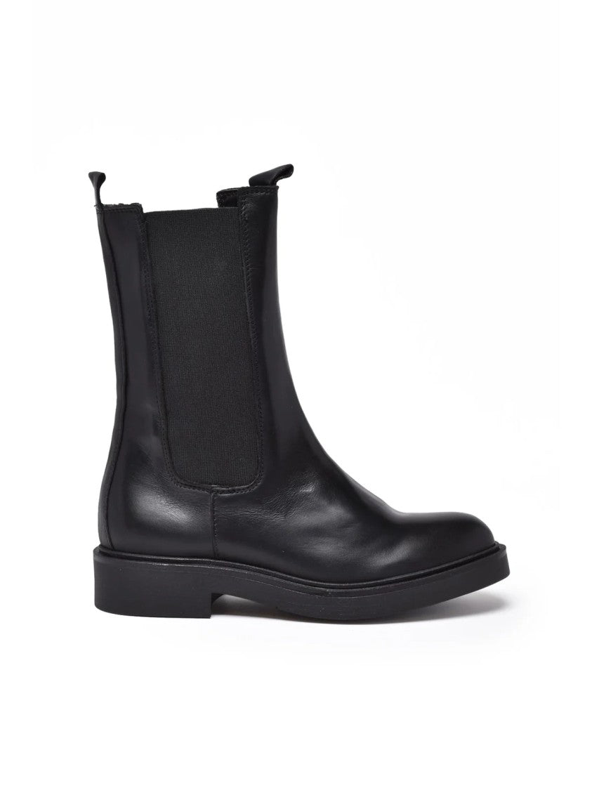 Gianluca Giordano Black Leather Boots