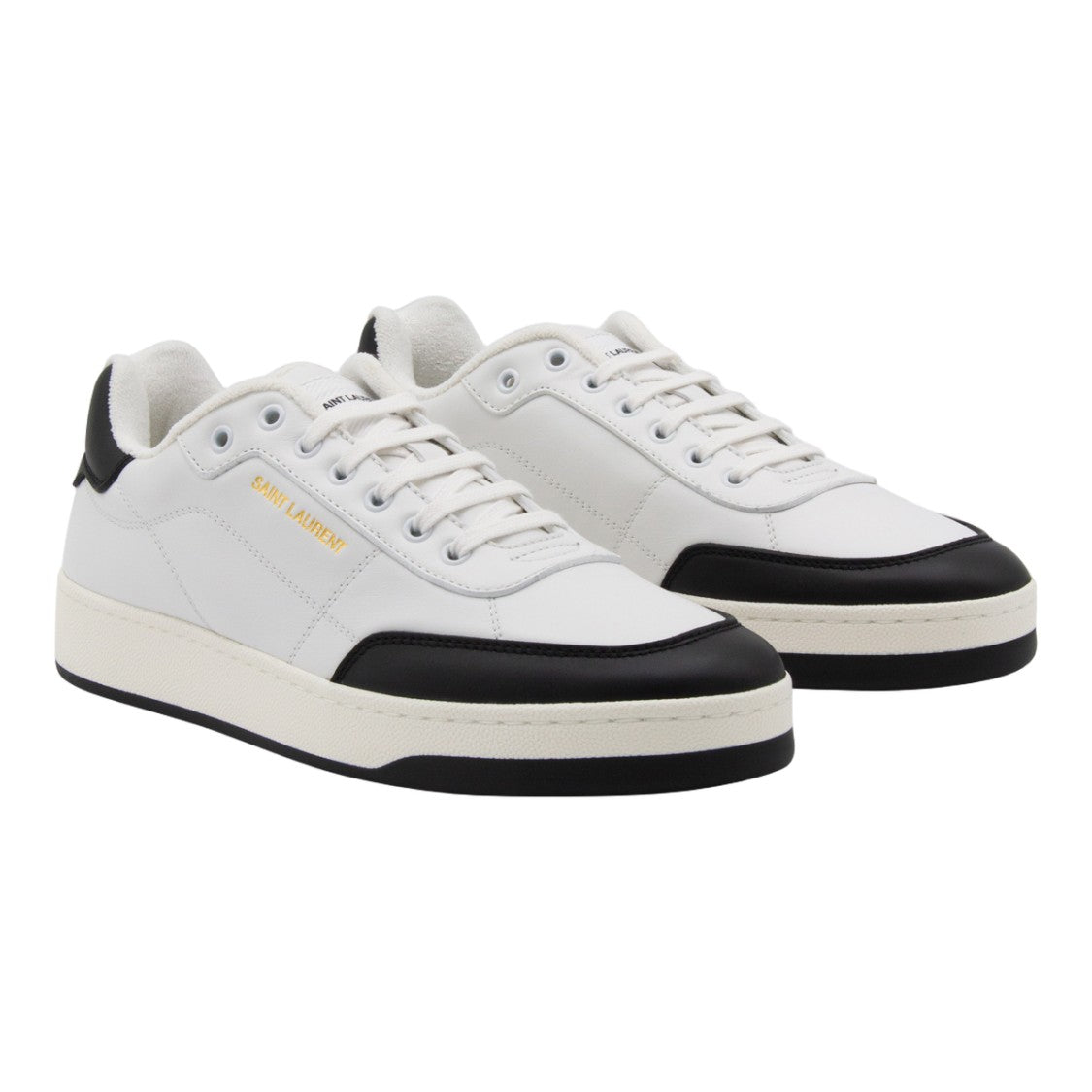 Saint Laurent Low-Top Sneakers With Black Accents