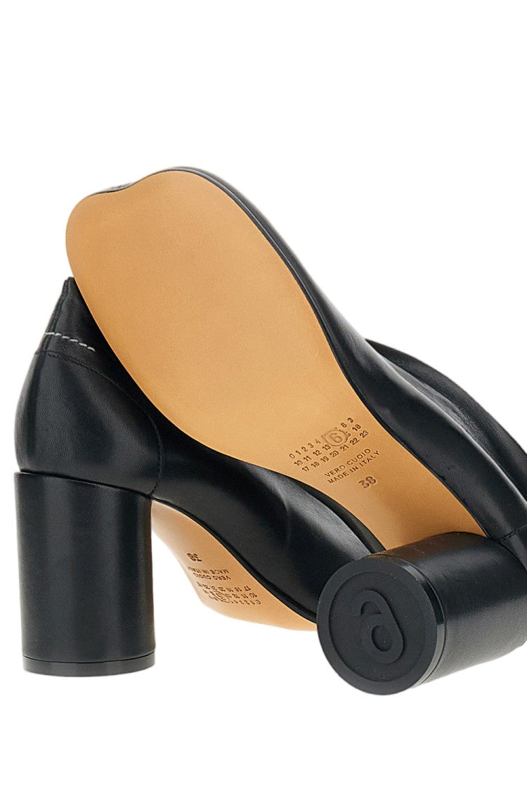 Mm6 By Maison Margiela Anatomic Nappa Leather Court Pumps With Cylindrical Heel
