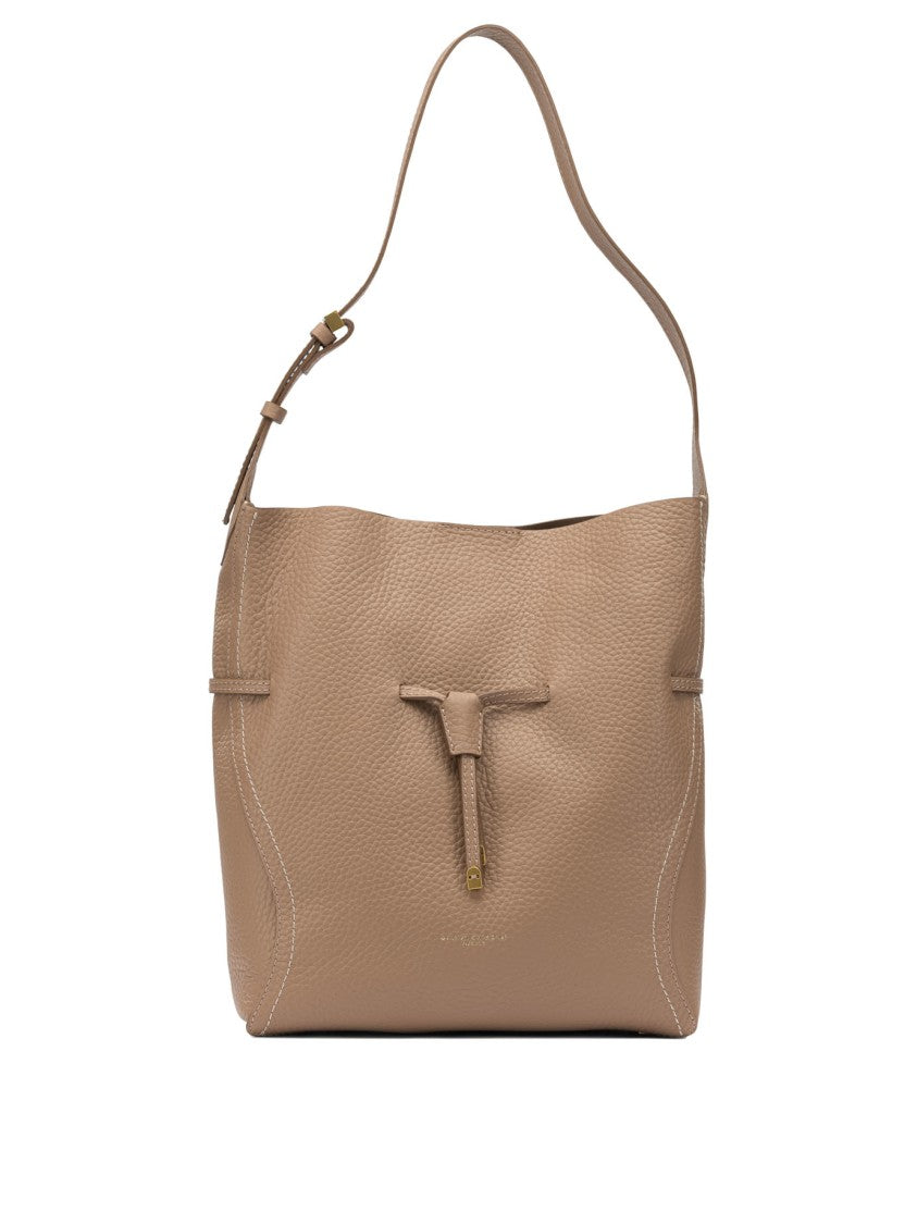 Gianni Chiarini Textured Leather Shoulder Bag With Adjustable Strap