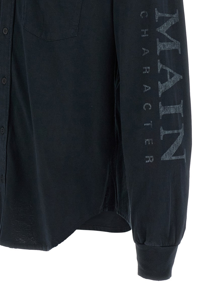 Balenciaga Cotton Jersey Long-Sleeve Shirt T-Shirt With Embroidered Pocket