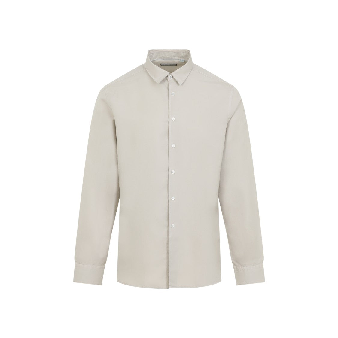 Canali Pointed Collar Cotton-Silk Blend Shirt