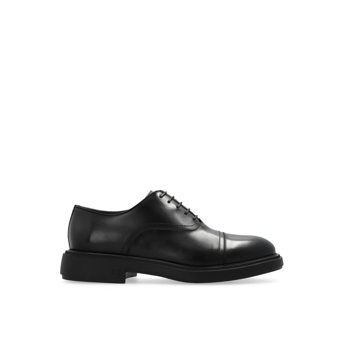 Salvatore Ferragamo Black Leather Oxford