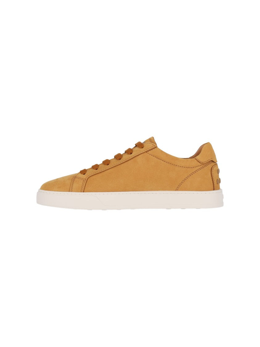 Tod's Nubuck Leather Sneakers With Round Toe