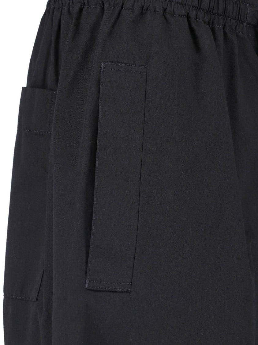 Lemaire Black Pyjama Drawstring Elastic Cotton Pants