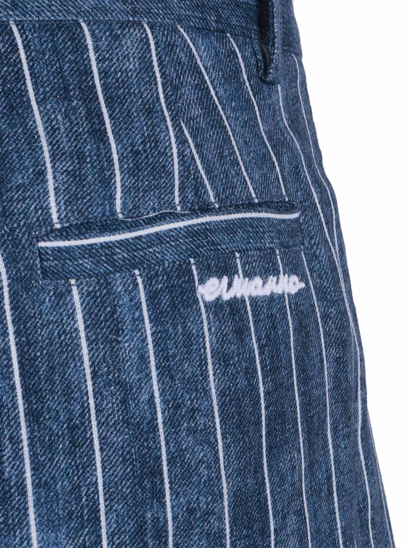 Ermanno Scervino Tailored Cropped Pinstripe Shorts