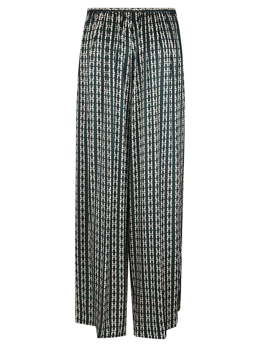 Forte Forte Wide-Leg Pants With Vertical Stripe Pattern