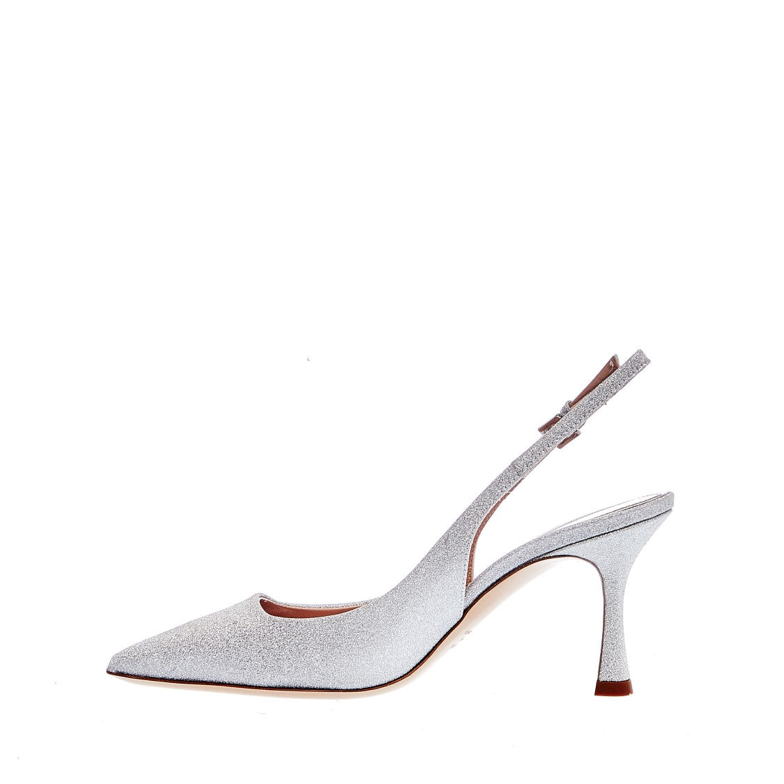 Ninalilou Glitter Argento Slingback