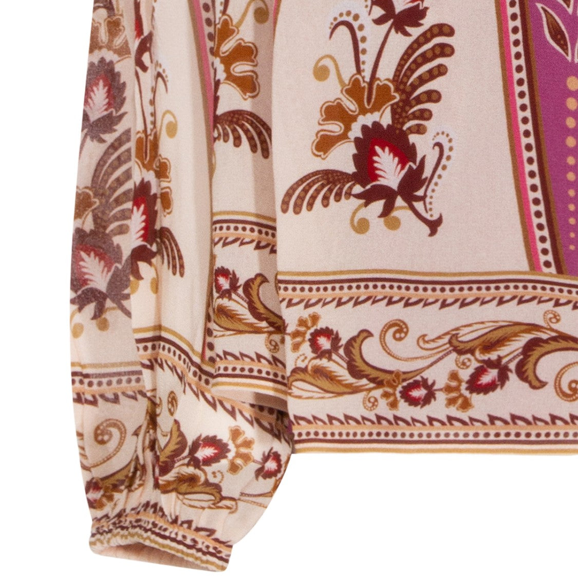 Farm Rio Relaxed-Fit Top With Classic Neckline And Short Sleeves