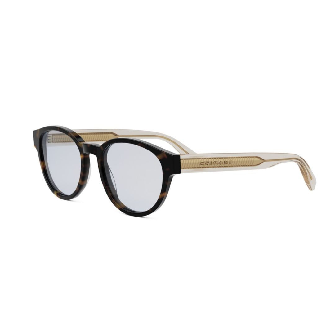 Bulgari Bv50052i Rounded Tortoiseshell Frame Eyeglasses