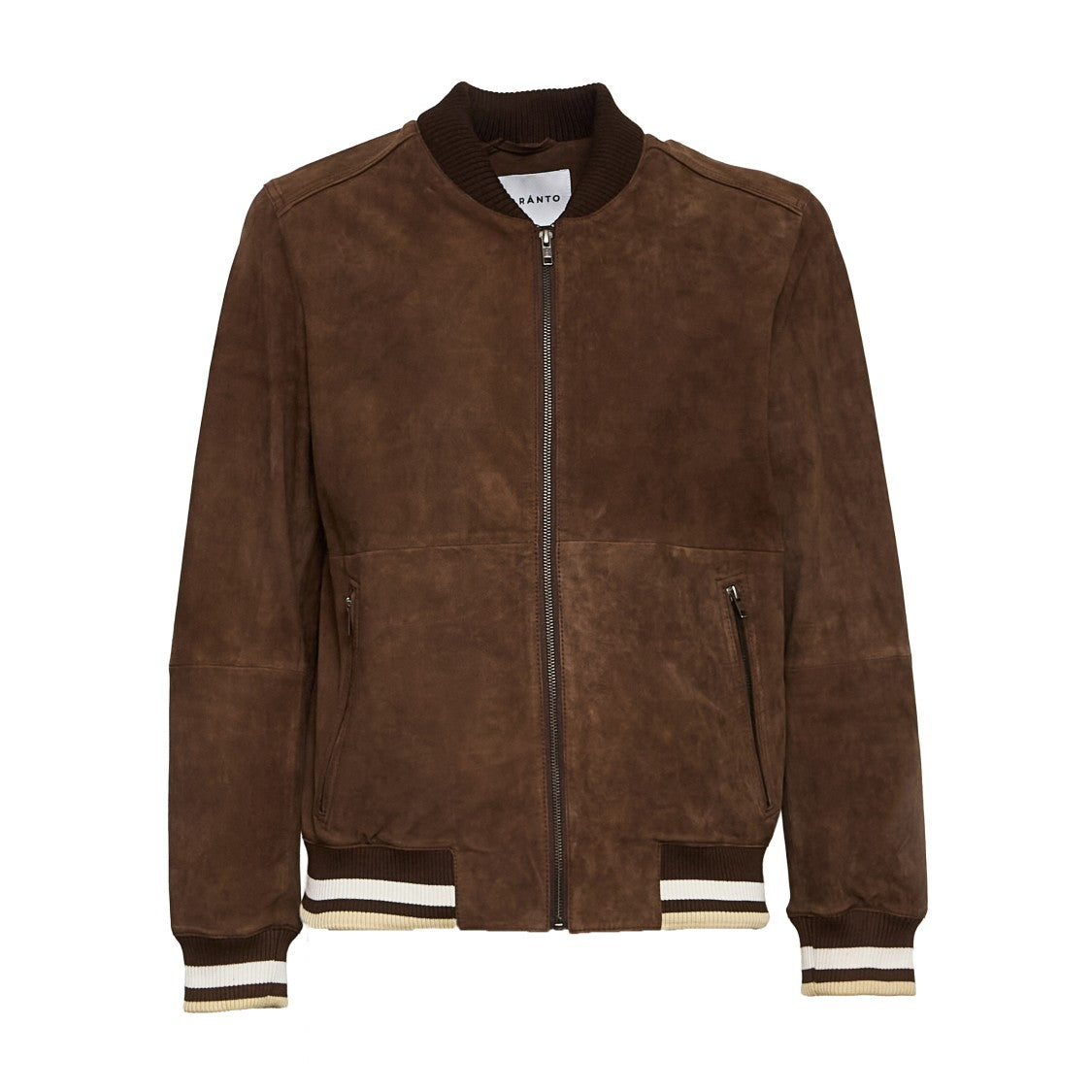 Amaranto Valstarino Suede Bomber Jacket