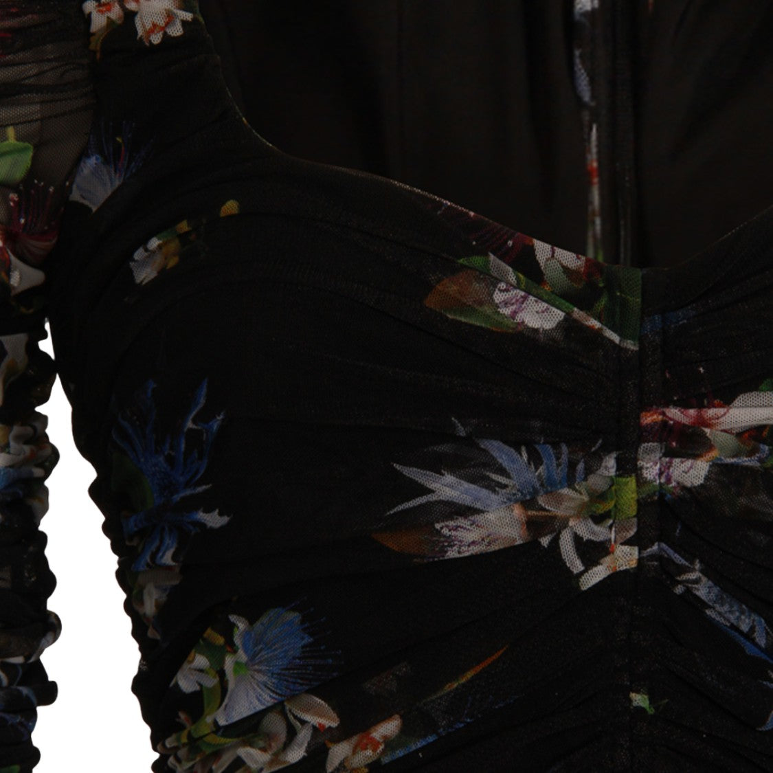 Blumarine Fitted Midi Dress With Ruched Detailing