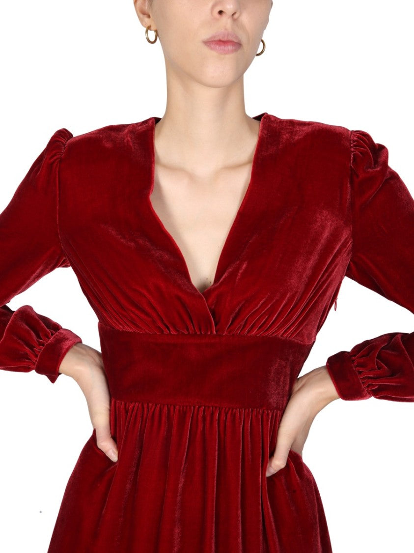 Boutique Moschino Panné Velvet Dress