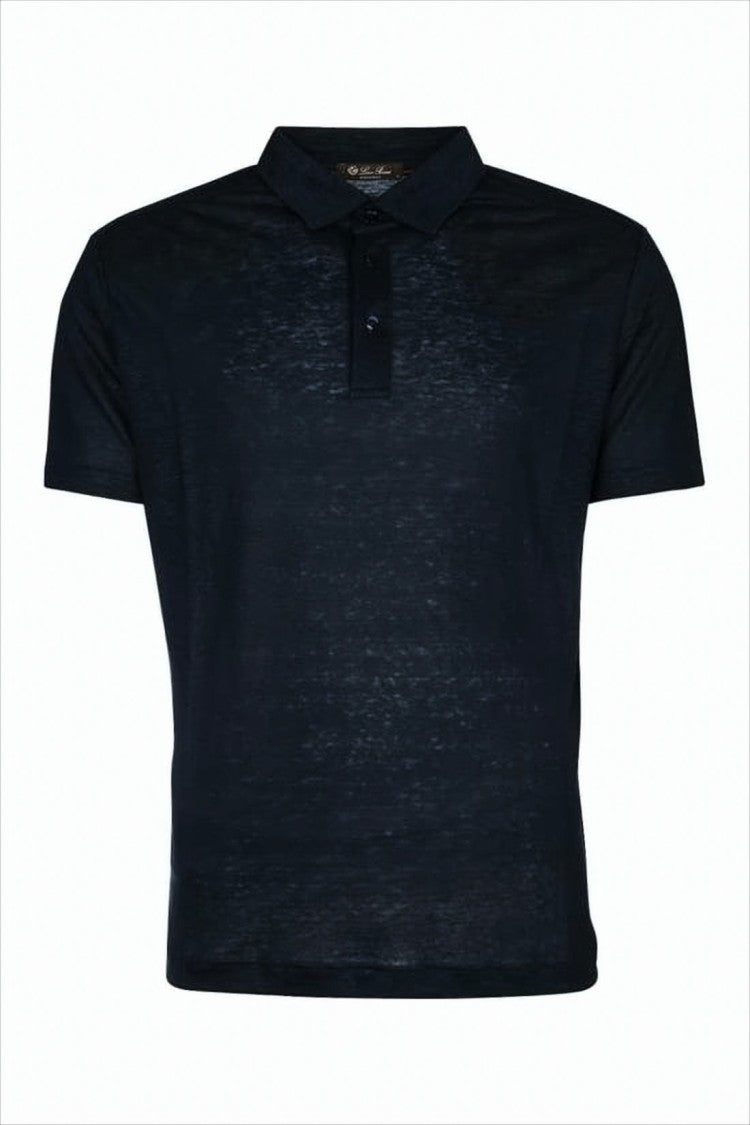Loro Piana Lightweight Linen Polo Shirt With Classic Collar