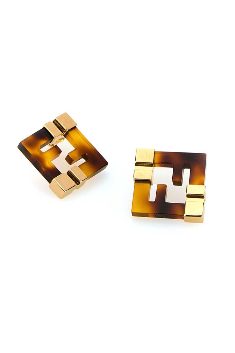 Fendi Printed Plexiglass Forever Earrings
