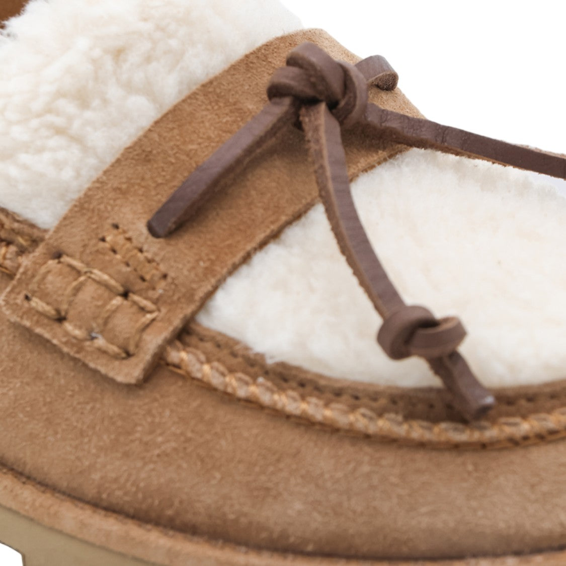 Ugg Soft Suede Plush Shearling Flats