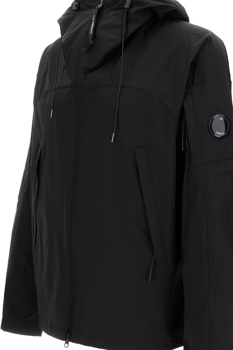 C.P. Company Minimalist Black Jacket With High Collar