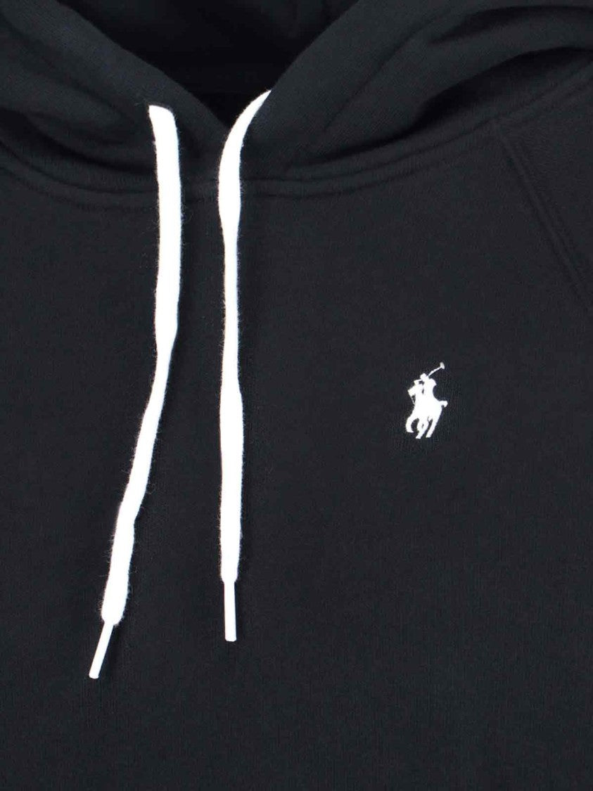 Polo Ralph Lauren Logo Hoodie Sweatshirt – Black
