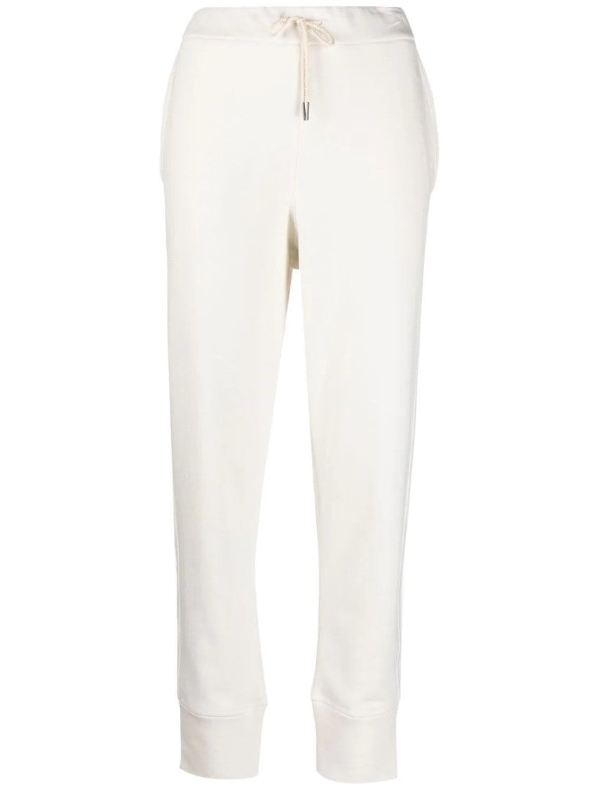Jil Sander Relaxed Fit Casual Trousers With Drawstring Waist And Ribbed Cuffs