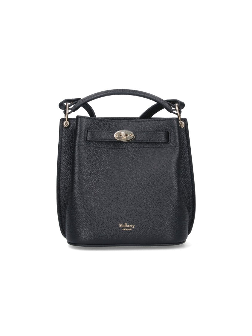 Mulberry Black Islington Mini Bucket Leather Bag